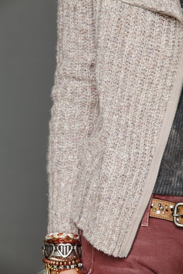 Salt And Pepper Motorcycle Jacket #4