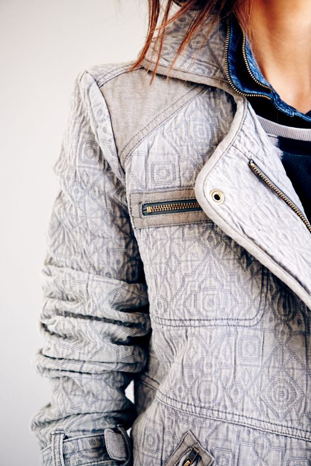 Slouched and Quilted Motorcycle Jacket #2