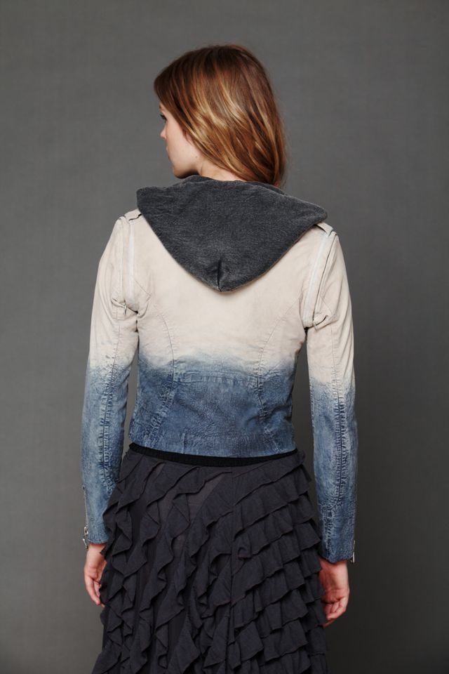 Dip Dye Leather Jacket #1