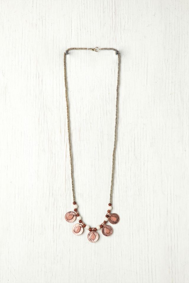 Color Center Coin Necklace #1