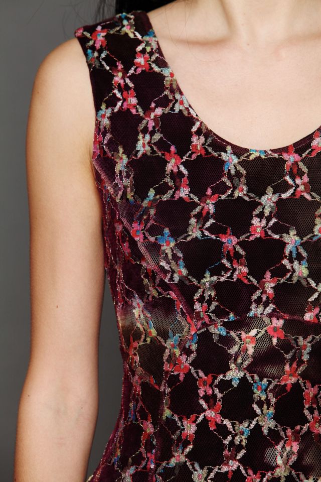 Tie Dye Lace Column Dress #2