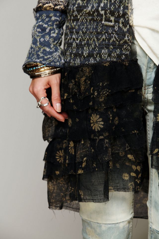 Ruffle Pattern Cardi #3