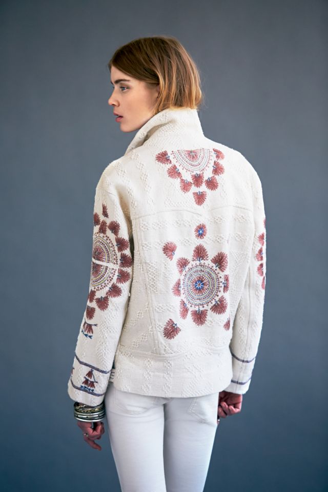 FP New Romantics Embroidered Moto Jacket #1