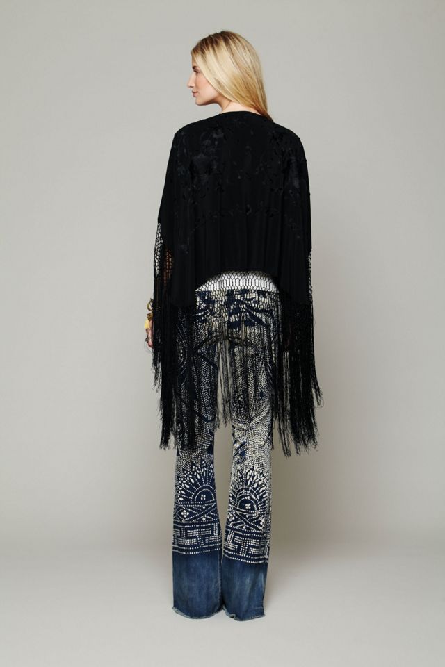 Headed West Embroidered Poncho #1