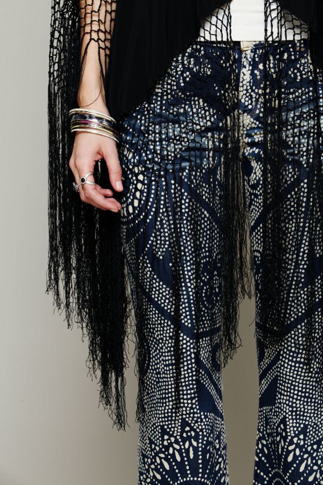 Headed West Embroidered Poncho #3