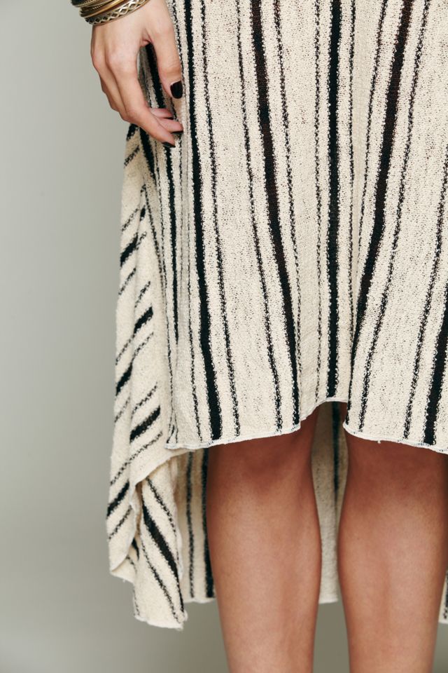 Striped Hooded Swit Dress #3
