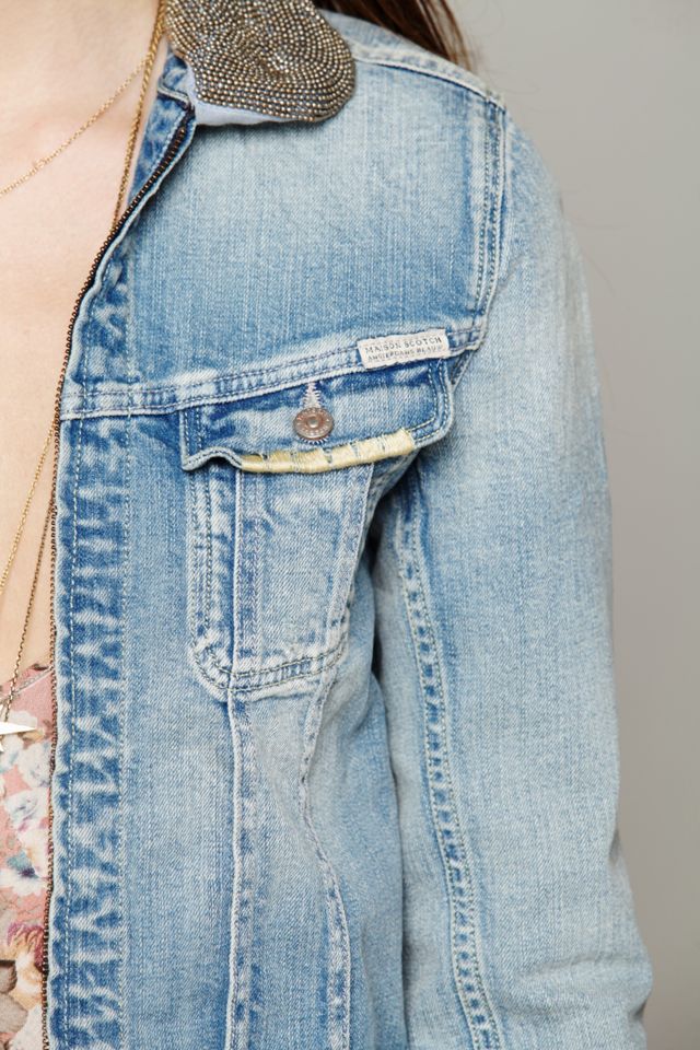 Embellished Collar Denim Jacket #2