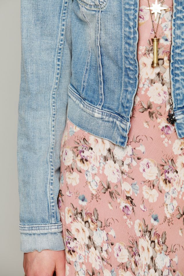 Embellished Collar Denim Jacket #3