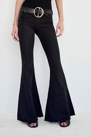 free people black flare jeans