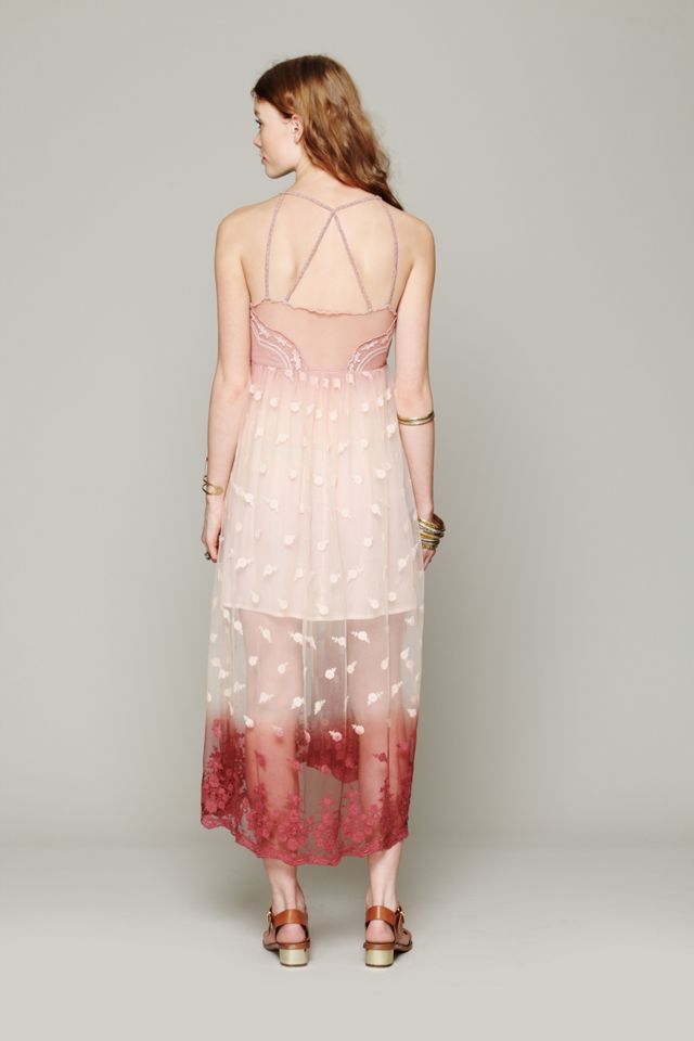 Tralala Embroidered Mesh Maxi #1