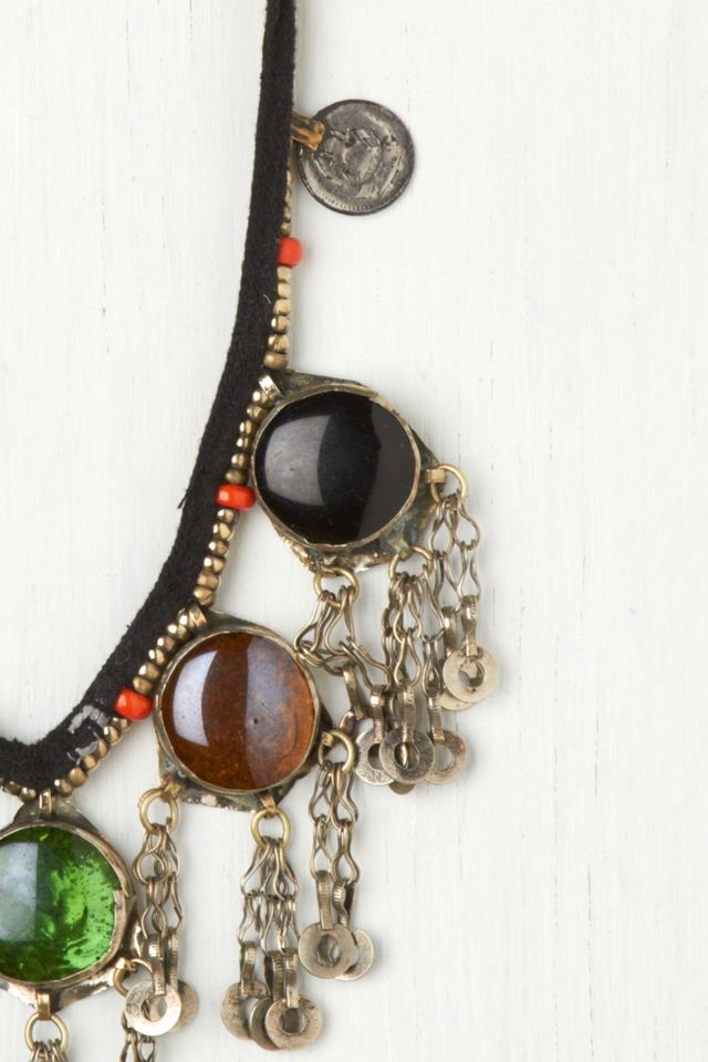 Vintage Large Glass Collar #1