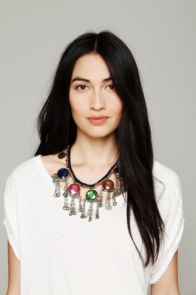 Vintage Large Glass Collar #3