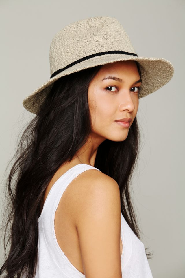 Crochet Canvas Brimmed Hat #4