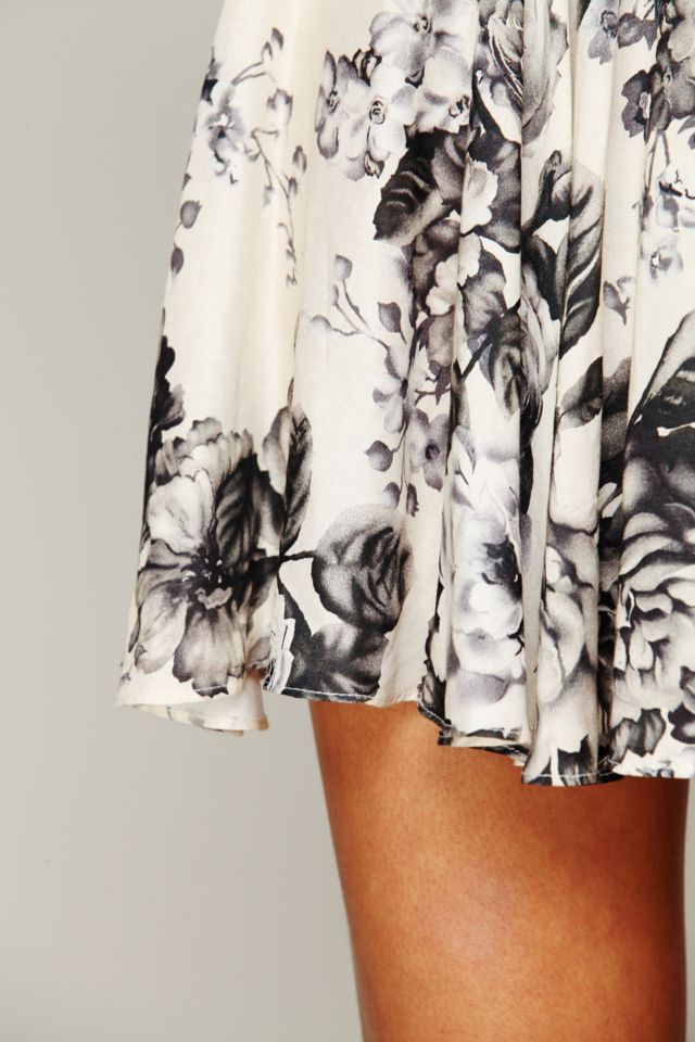 Willow Rose Silk Mini Skirt #4