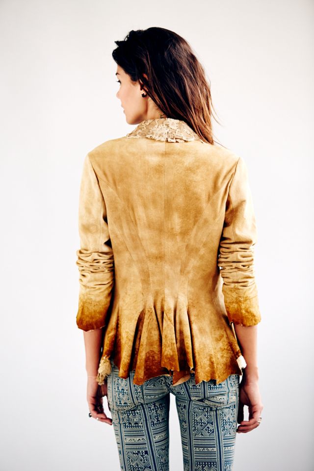 Suede and Lace Jacket | Free People