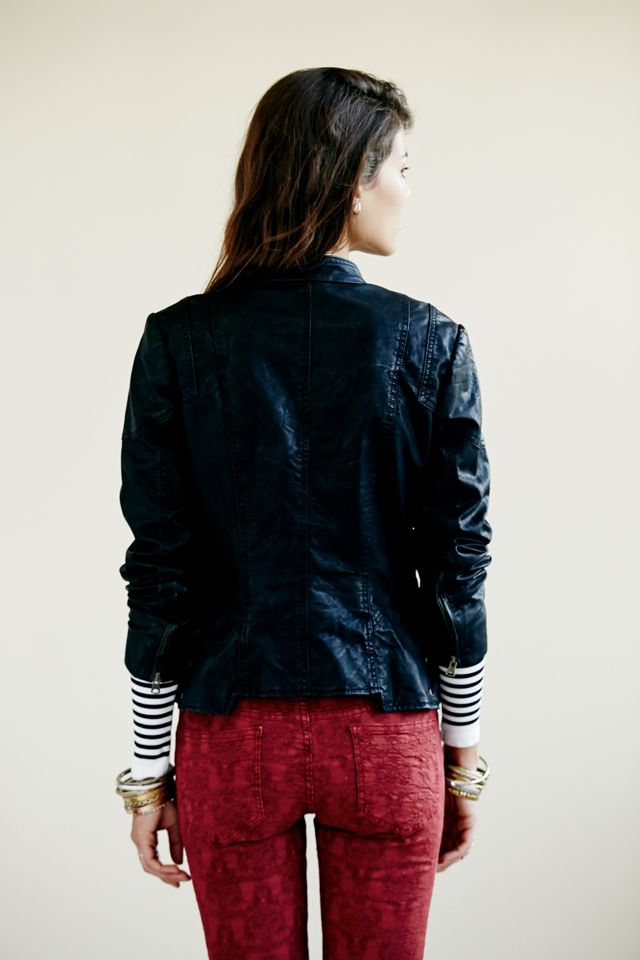 Military Vegan Leather Jacket #1