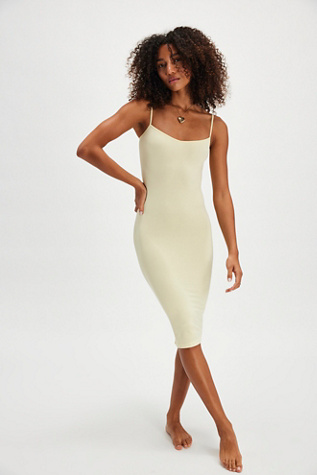 Tea Length Seamless Slip By Intimately At Free People In Butter, Size: M/L