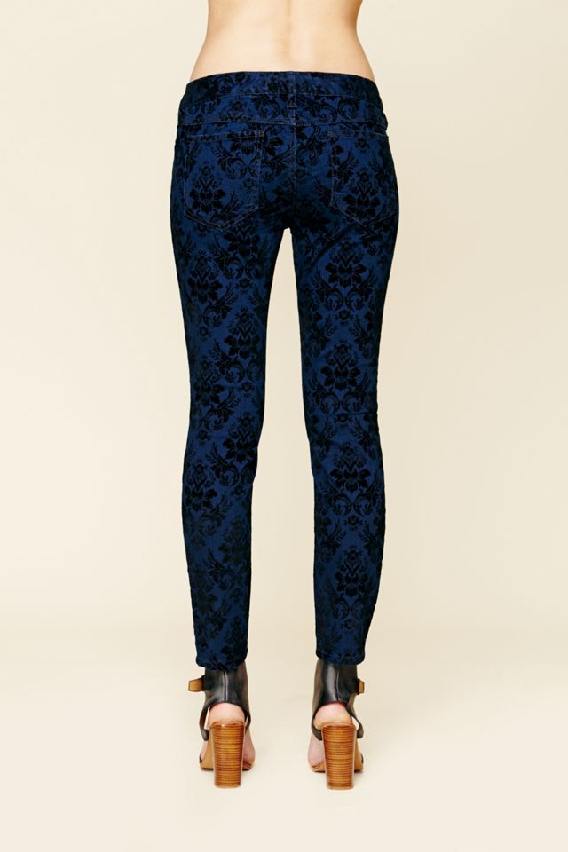 Brocade Flocked Skinny #2