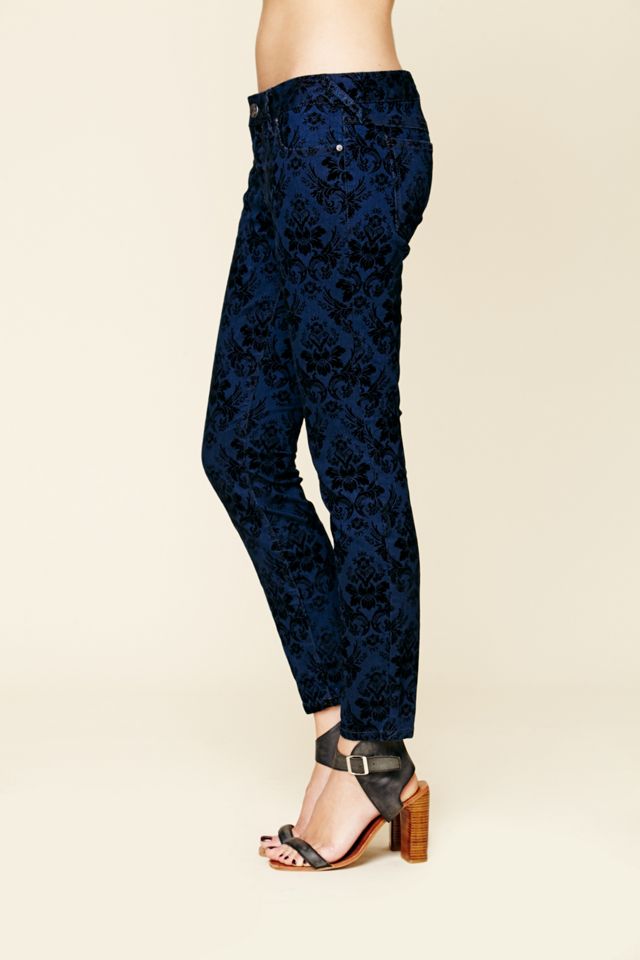 Brocade Flocked Skinny #3