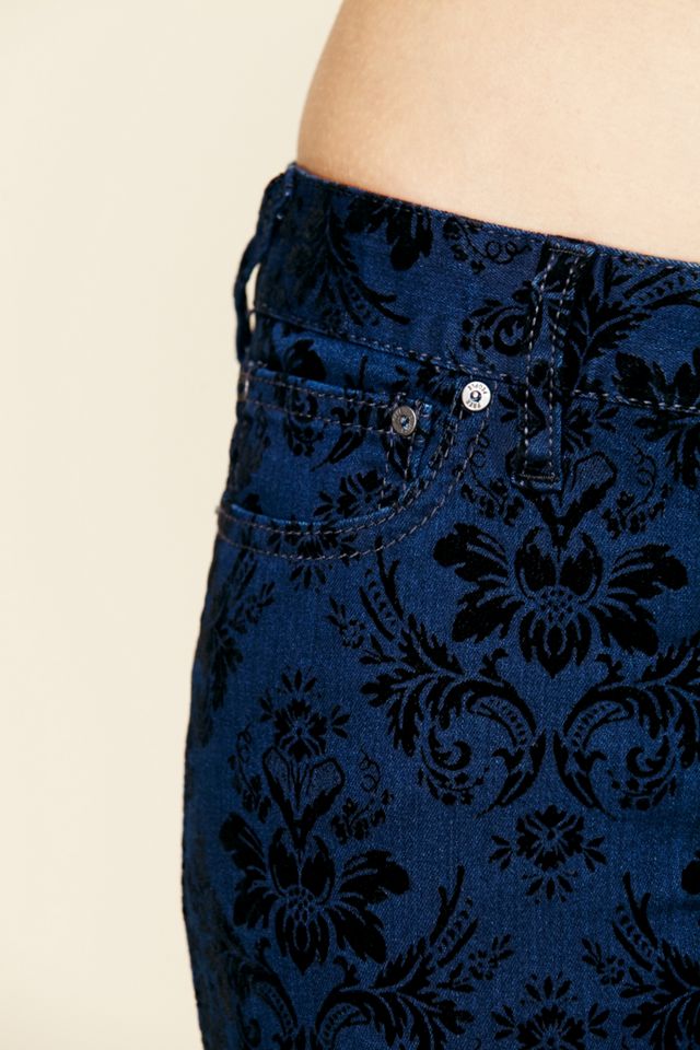 Brocade Flocked Skinny #4