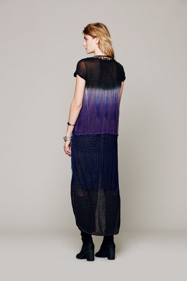 Ombre Fringe Vest #1