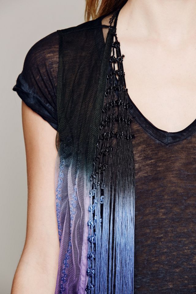 Ombre Fringe Vest #2