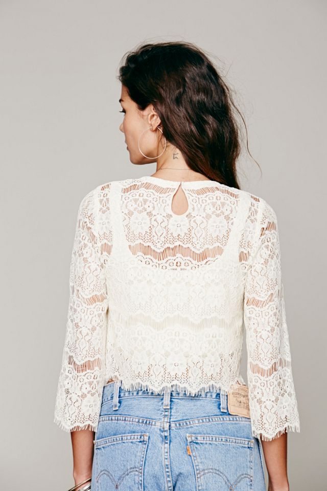 Sing A Lacey Tune Crop Top #2