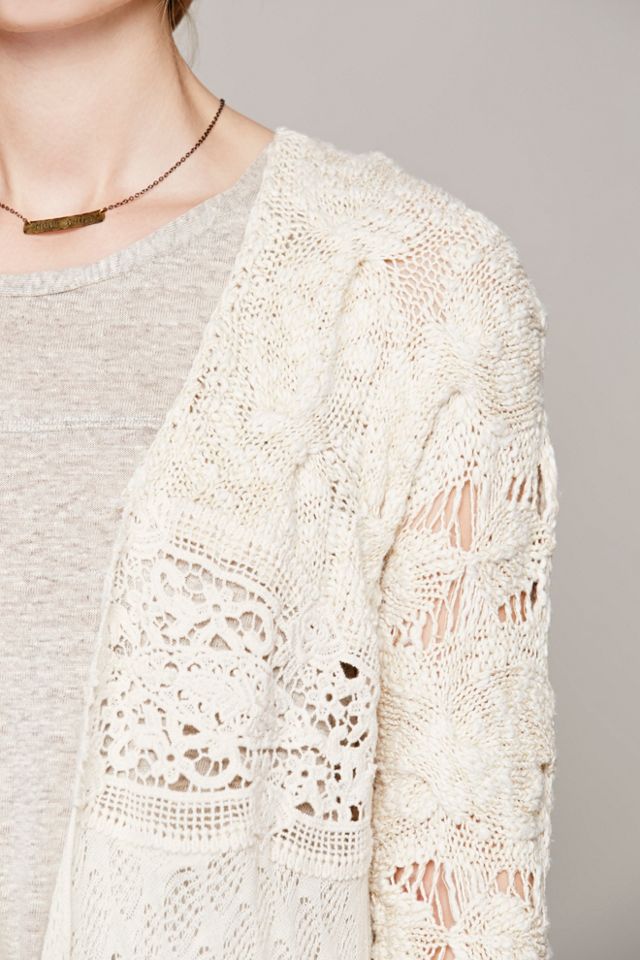 Free people crochet cardigan hotsell