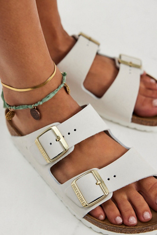 Birkenstock Arizona Sandals at Free People in White, Size: EU 39