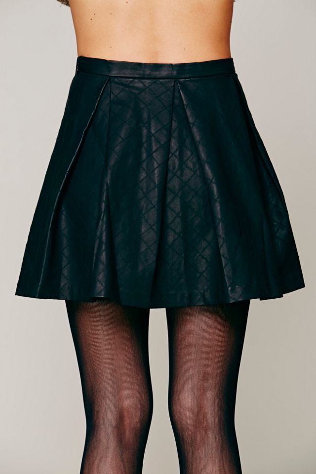 Mairin Vegan Leather Skirt #2