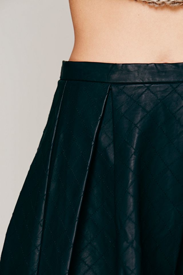Mairin Vegan Leather Skirt #4
