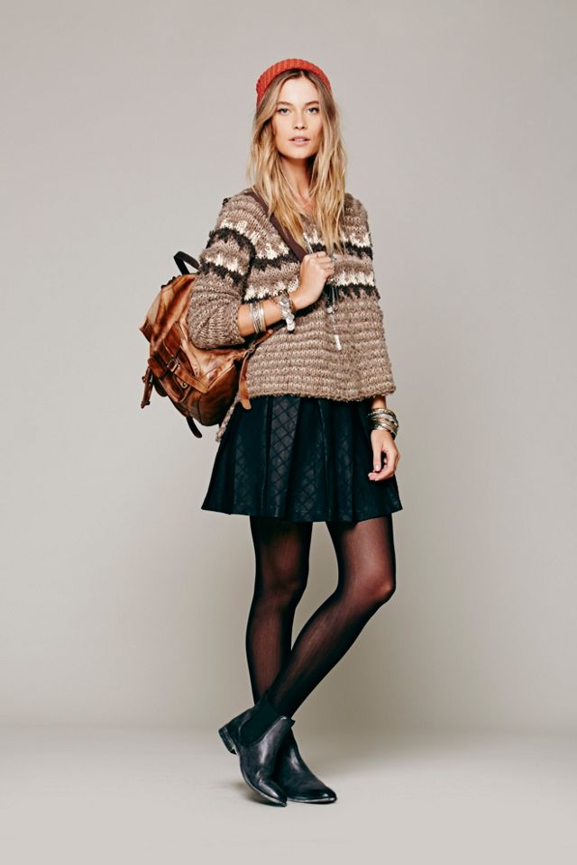 Mairin Vegan Leather Skirt #5