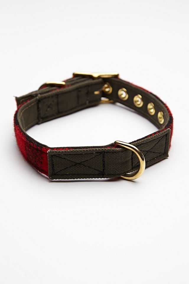 Buffalo Plaid Canvas Collar #3