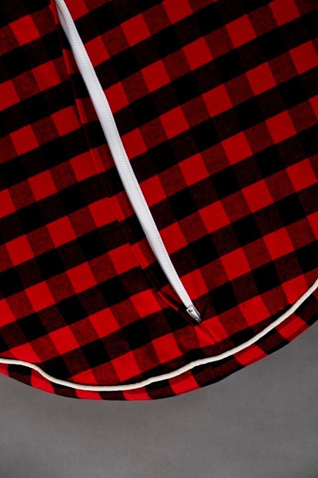 Buffalo Plaid Circle Bed #3