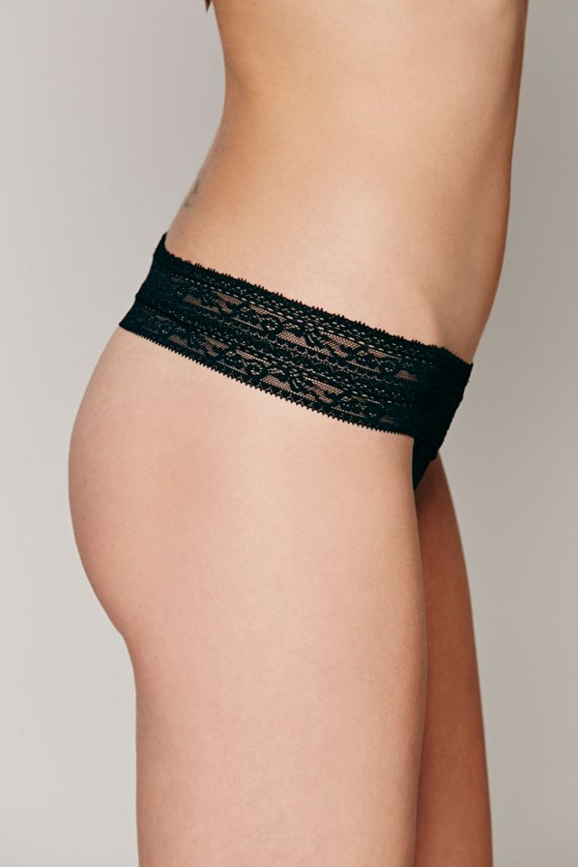 Lace Trim Thong #1