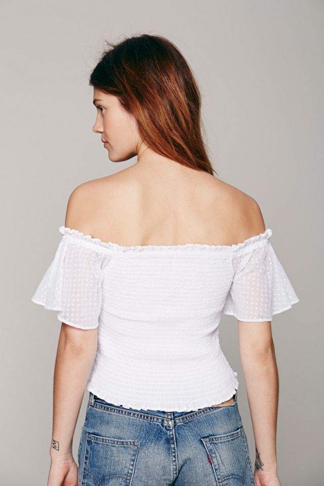 Between the Lines Smocked Top #1