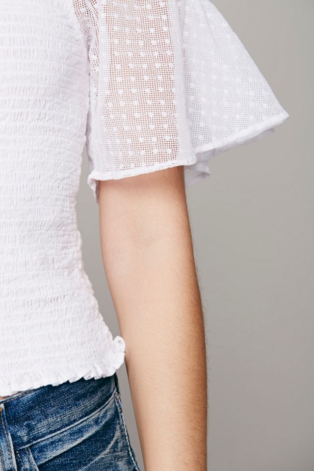 Between the Lines Smocked Top #3