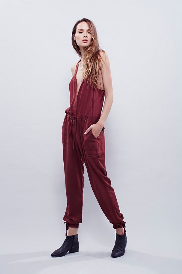 Free people back 2024 into it jumpsuit