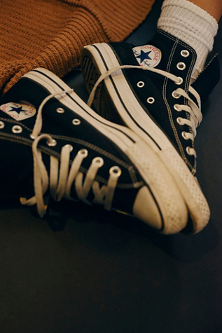 Chuck Taylor All Star Hi Top Converse Sneakers at Free People in Black, Size: US 7.5 M