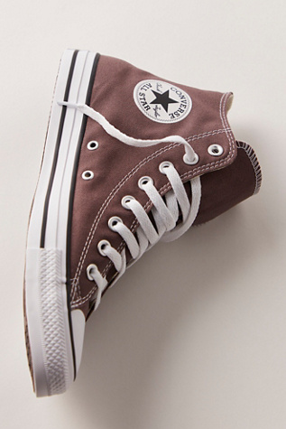 Chuck Taylor All Star Hi Top Converse Trainers Shoe at Free People in Brown, Size: US 4.5 M