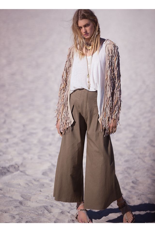 FP ONE High-Waisted Pintuck Culottes #5