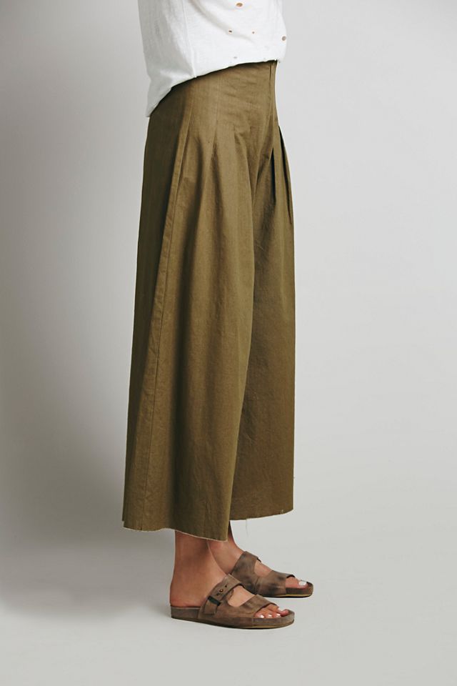 FP ONE High-Waisted Pintuck Culottes #3