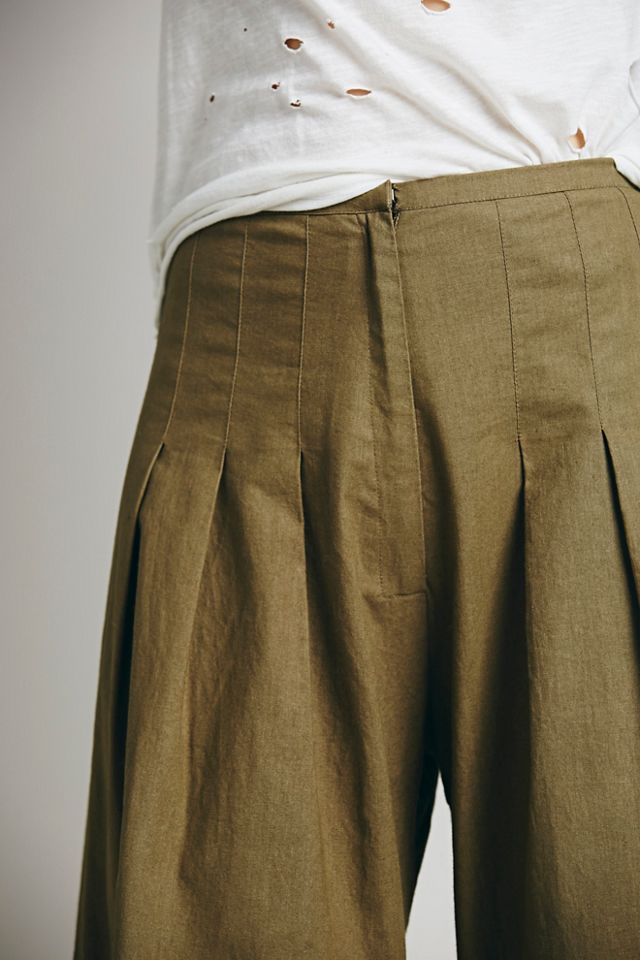 FP ONE High-Waisted Pintuck Culottes #4