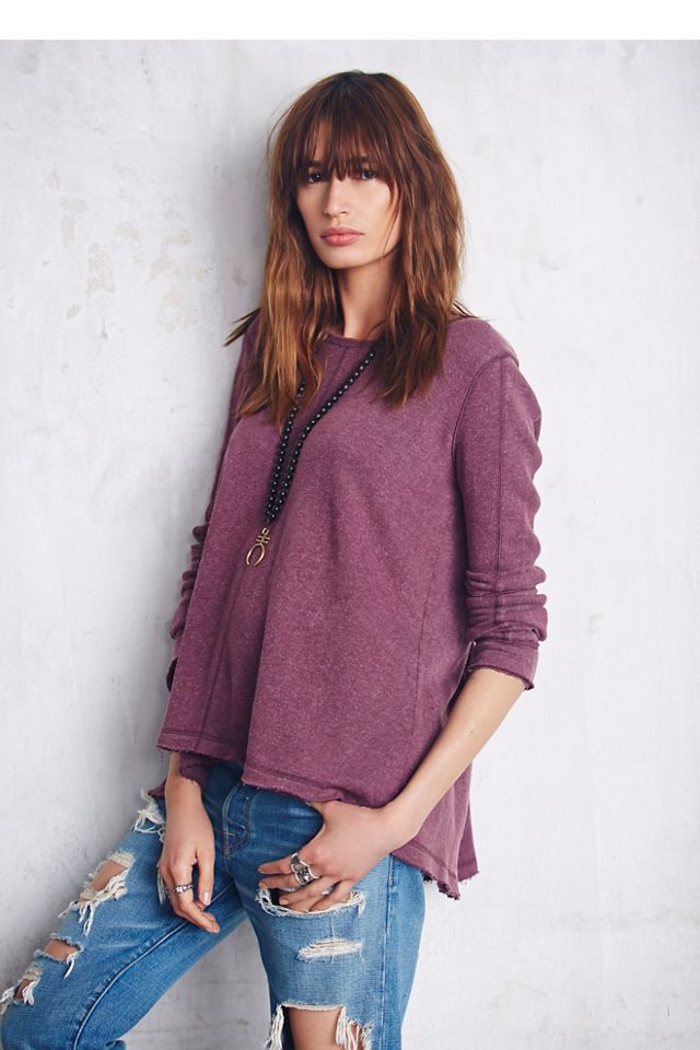 Low Back Shirred Pullover #1