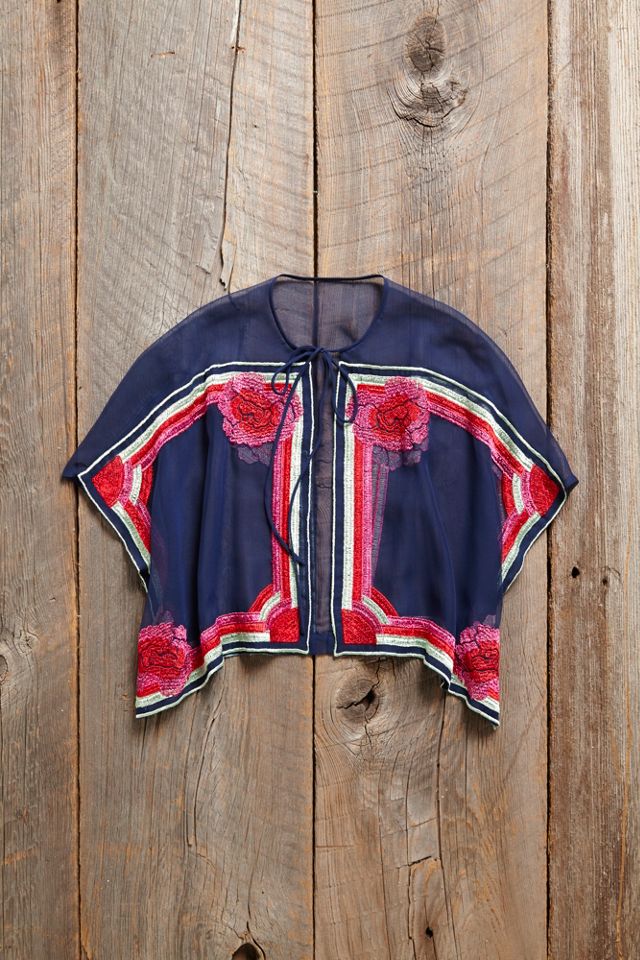 Vintage Sheer Poncho Top
