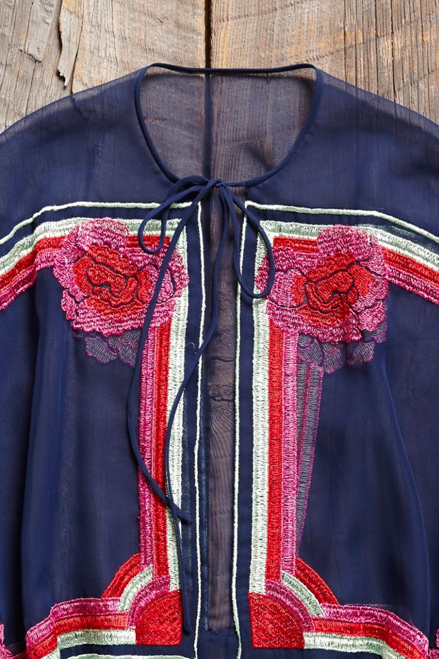 Vintage Sheer Poncho Top #3