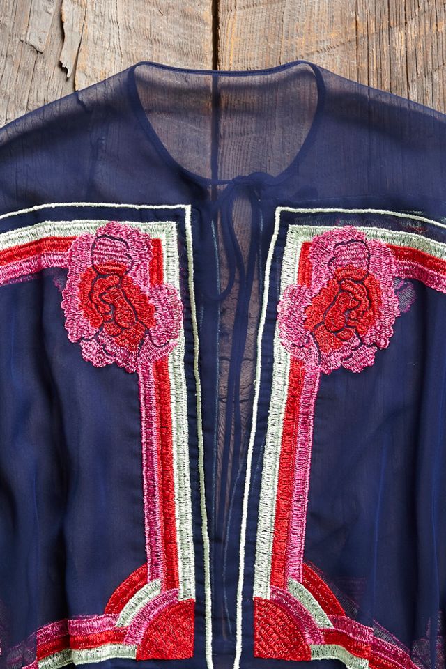 Vintage Sheer Poncho Top #6