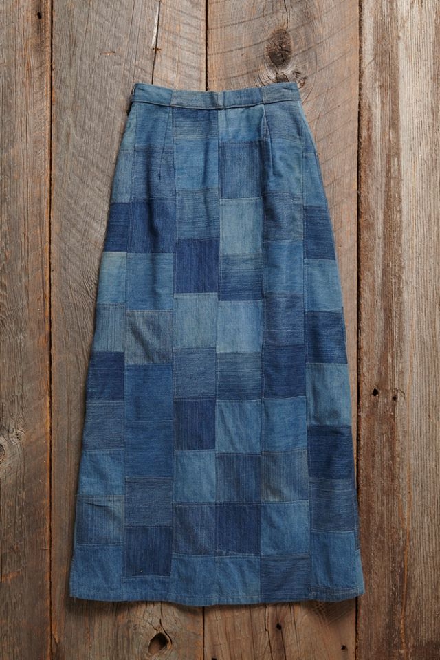 Patchwork denim clearance skirts