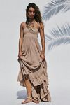 is a maxi dress appropriate for work Miss Circle Women's Raelyn Black and White Business Casual Maxi Dress