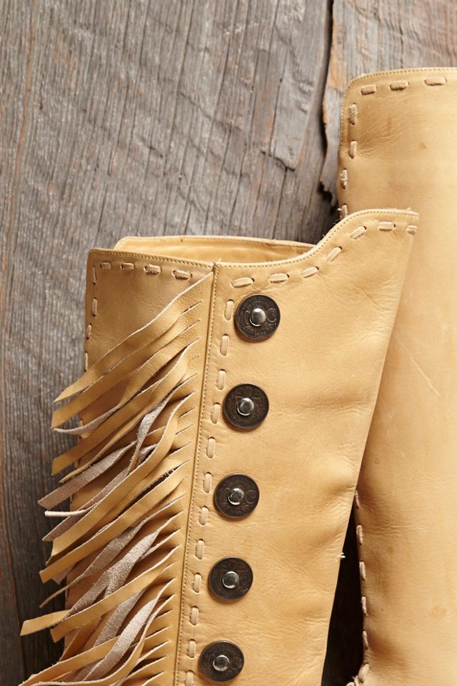 Vintage Tall Fringe Boots #2